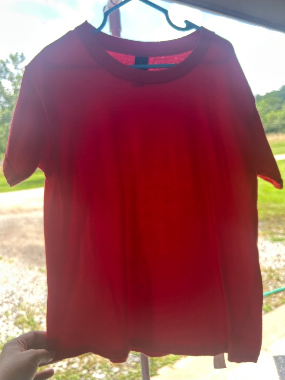 Gildan Red Short Sleeve Crew Neck Tee